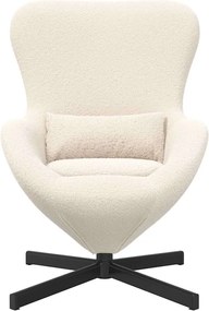 vidaXL Κάθισμα-αυγό Κρεμ 63 x 73 x 90 εκ ύφασμα