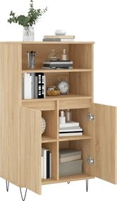 vidaXL Ντουλάπι Sonoma Δρυς 60 x 36 x 110 εκ. από Επεξεργασμένο Ξύλο