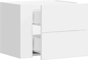 vidaXL Κομοδίνο Επιτοίχιο Λευκά 45x30x35 εκ.