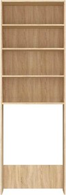 vidaXL Ντουλάπι Πλυντηρίου Sonoma Δρυς 64 x 24 x 190 εκ.