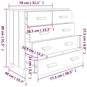 ΣΥΡΤΑΡΙΕΡΑ ΑΝΟΙΧΤΟ ΓΚΡΙ 79 X 40 X 80 ΕΚ. ΑΠΟ ΜΑΣΙΦ ΞΥΛΟ ΠΕΥΚΟΥ 340423