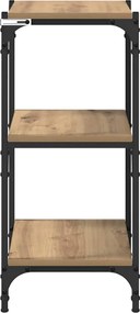 vidaXL Βιβλιοθήκη artisan δρυς 40 x 33 x 70,5 εκ.