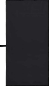 vidaXL Αθλητικές Πετσέτες 2 pcs Μαύρο 100 x 50 cm