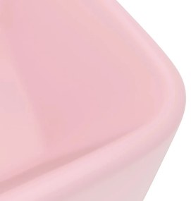 Νιπτήρας Πολυτελής Ροζ Ματ 41 x 30 x 12 εκ. Κεραμικός - Ροζ