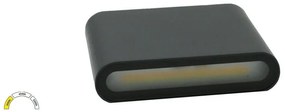 Απλίκα Φωτιστικό Τοίχου LED 6W ΙΡ54 3CCT Up-Down Lumen-3-8961-Ανθρακί 3-8961