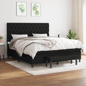 ΚΡΕΒΑΤΙ BOXSPRING ΜΕ ΣΤΡΩΜΑ ΜΑΥΡΟ 160X200 ΕΚ. ΥΦΑΣΜΑΤΙΝΟ 3136847