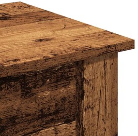 Τραπεζάκι σαλονιού παλιό ξύλο 40x40x42 cm Ξύλο μηχανής - Καφέ