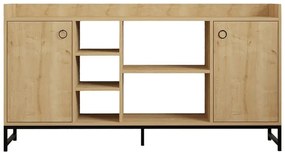 Μπουφές Delta oak - μαύρα μεταλλικά πόδια 160x40x85 εκ. 160x40x85 εκ.