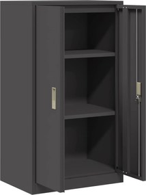 vidaXL Ντουλάπι αποθήκευσης Μαύρο 60 x 40 x 105 εκ Ατσάλι