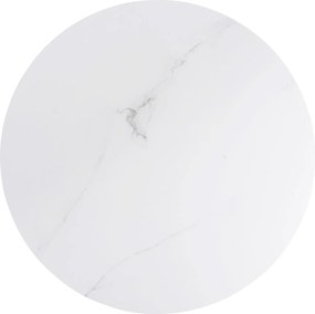 ΤΡΑΠΕΖΙ ΣΑΛΟΝΙΟΥ ACRYLON HM9779.01 HPL ΛΕΥΚΟ ΜΑΡΜΑΡΟ-ΑΚΡΥΛΙΚΟ ΠΟΔΙ Φ40x41Υεκ.