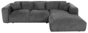 ΚΑΝΑΠΕΣ ΓΩΝΙΑ BRICKEN HM3275.04R ΑΝΘΡΑΚΙ ΥΦΑΣΜΑ 110-282x98-160x72Υεκ.