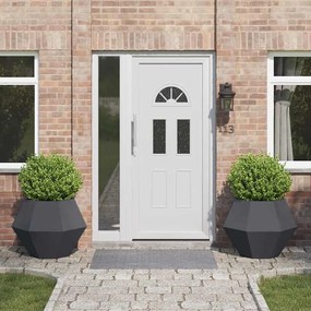 vidaXL Γλάστρα 2 pcs Ανθρακί 75 x 75 x 60 εκ Ατσάλι