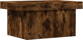 vidaXL Τραπεζάκι Σαλονιού Καπνιστή Δρυς 80x55x40 εκ. Επεξεργ. Ξύλο