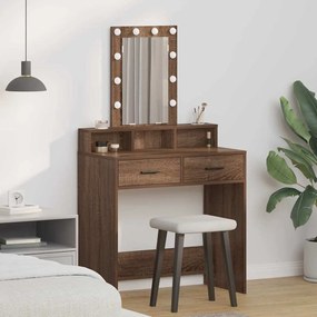 vidaXL Τραπέζι περιποίησης Καφέ 79 x 41 x 140 εκ. Επεξεργασμένο ξύλο
