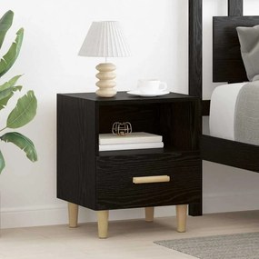 vidaXL Κομοδίνο 2 pcs Μαύρη δρυς 40 x 35 x 47.5 εκ Επεξεργασμένο ξύλο