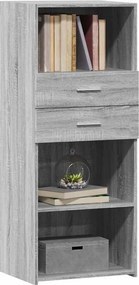 vidaXL Ντουλάπι Γκρι Sonoma 50x42,5x124 εκ. από Επεξεργασμένο Ξύλο