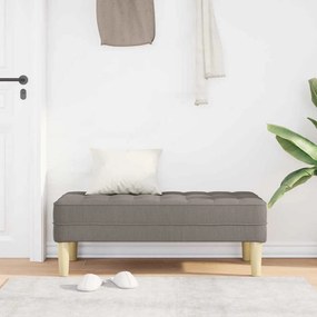vidaXL παγκάκι Taupe 113 x 57 x 39 εκ. ύφασμα