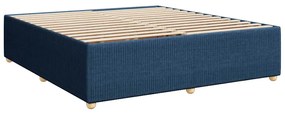vidaXL Σκελετός Κρεβατιού Χωρίς Στρώμα Μπλε 180x200 εκ.Υφασμάτινο