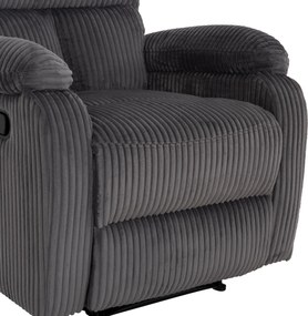 ΠΟΛΥΘΡΟΝΑ RELAX DIONI HM3296.11 ΓΚΡΙ ΡΙΓΕ ΥΦΑΣΜΑ 85x90x100Υεκ.