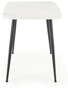 MARCO table, color: top - white marble, legs - black DIOMMI V-CH-MARCO-ST