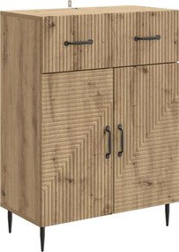 vidaXL Πλαϊνό γραφείο Artisan Δρυς 66 x 34,5 x 89,5 εκ