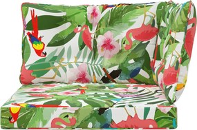 vidaXL Μαξιλάρι Καναπέ Εξωτερικού Χώρου 3 pcs πολύχρωμο Πολυεστέρας