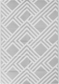 vidaXL Χαλί εξωτερικού χώρου ARAKIL Γκρι 140x200 cm PP