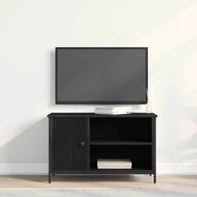 vidaXL Ντουλάπι TV 80 x 40 x 50 cm Μαύρη δρυς Επεξεργασμένο ξύλο