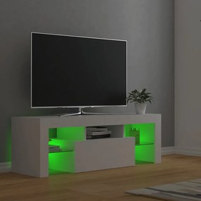 vidaXL Έπιπλο Τηλεόρασης με LED Λευκό 120x30x40 εκ.