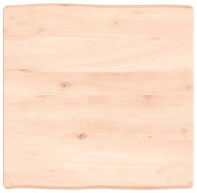 vidaXL Επιφάνεια Τραπεζιού 60x60x(2-6)εκ Ακατέργαστο Μασίφ Ξύλο Δρυός