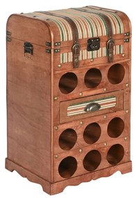 Μπουκαλοθήκη Home ESPRIT Καφέ Λεύκες 40 x 35,5 x 71 cm