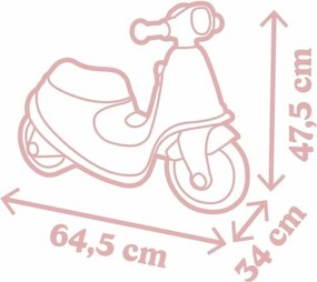 Αυτοκινητάκι Smoby scooter Ροζ