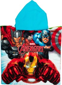 Παιδικό Πόντσο (50x100) Dimcol Avengers 198 White-Multi