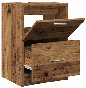 vidaXL Ντουλάπι Νεροχύτη Παλιό Ξύλο 40 x 37 x 59 cm Επεξεργασμένο ξύλο