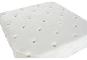 Σκαμπό DKD Home Decor Λευκό Χρυσό Μέταλλο 100 x 100 x 45 cm