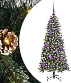 vidaXL Τεχνητό Χριστουγεννιάτικο Δέντρο με 150 LED Πράσινο 120 cm