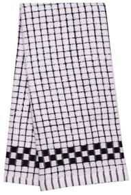 Ποτηρόπανο Κάρολ Black Viopros 45x75cm 100% Cotton