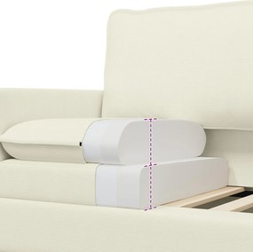 vidaXL Καναπές Κρεμ 156 x 81 x 87,5 εκ Ύφασμα