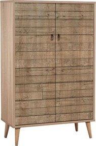 Παπουτσοθήκη - Ντουλάπι Soho Megapap χρώμα sonoma 80x36x127εκ.