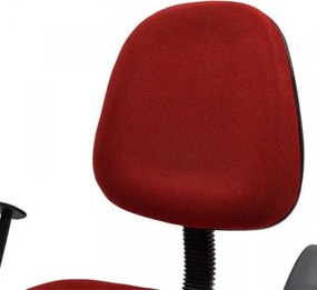 ΚΑΡΕΚΛΑ ΓΡΑΦΕΙΟΥ BASIC ΚΟΚΚΙΝΟ ΥΦΑΣΜΑ 55X48X82-94CM