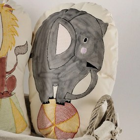 Μαξιλάρι Παιδικό Διακοσμητικό (Με Γέμιση) Elephant Grey Down Town Cotton-Polyester