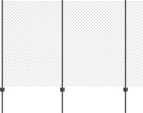 vidaXL Συρματόπλεγμα Περίφραξης με Πάσσαλο 10 x 1,6 m