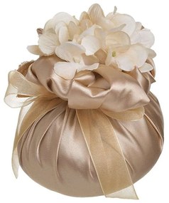 Διακοσμητικό Πουγκί 3-70-151-0422 Φ15x16cm Beige Inart Plastic, Fabric