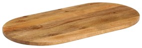 vidaXL Επιφάνεια Τραπεζιού Οβάλ 100x40x2,5 εκ. Μασίφ Ξύλο Μάνγκο