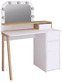 Τουαλέτα Με Καθρέπτη Avien 0241588 105x51,1x131cm White - Natural Oak