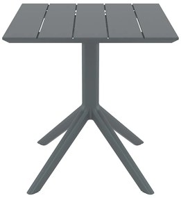 SIESTA PARIS DARK GREY 70X70X74εκ. ΤΡΑΠΕΖΙ ΠΟΛ/ΝΙΟΥ 70X70X74εκ.20.0863