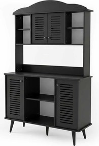 Έπιπλο Μπαρ Καφέ Μαύρο BRADAPO 120x40x20
