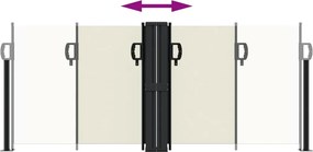 vidaXL Σκίαστρο Πλαϊνό Συρόμενο Κρεμ 100 x 1000 εκ.