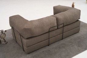 Τριθέσιος Καναπές Comfort - Χρώμα Γκρι - 190x95x75εκ