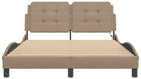 vidaXL Πλαίσιο Κρεβατιού με LED Χωρίς Στρώμα Zadar 120x200 εκ.